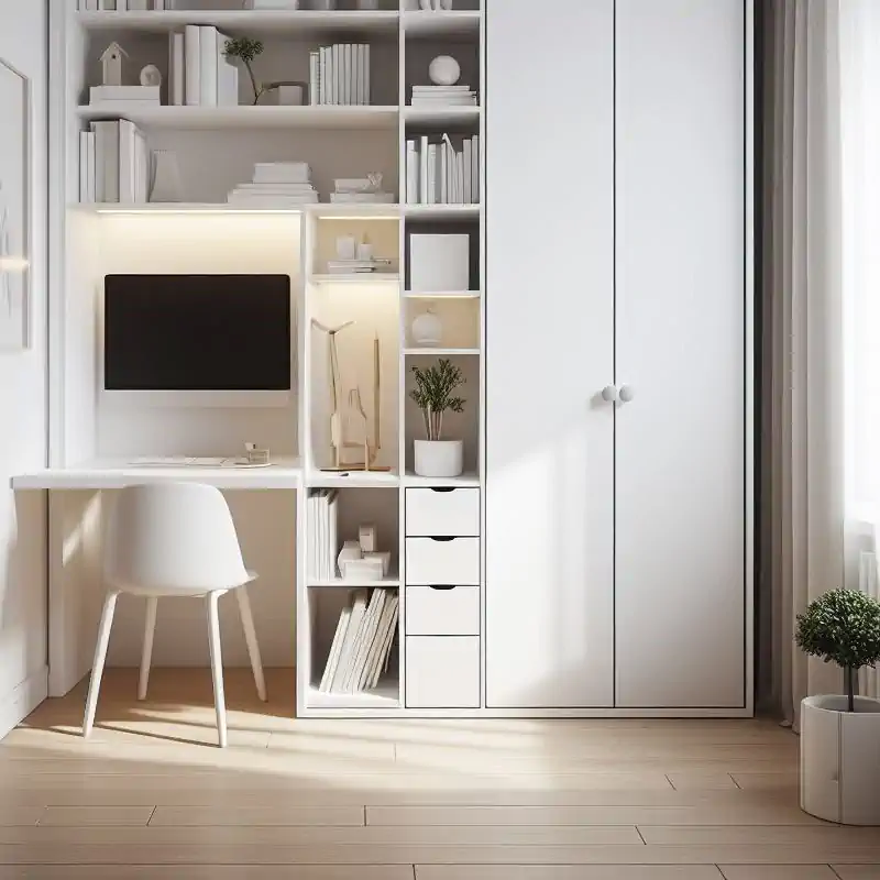 Szafa na wymiar z biurkiem