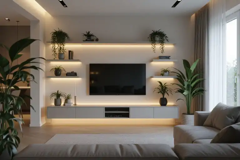zabudowa telewizora w salonie zabudowa-telewizora-w-salonie